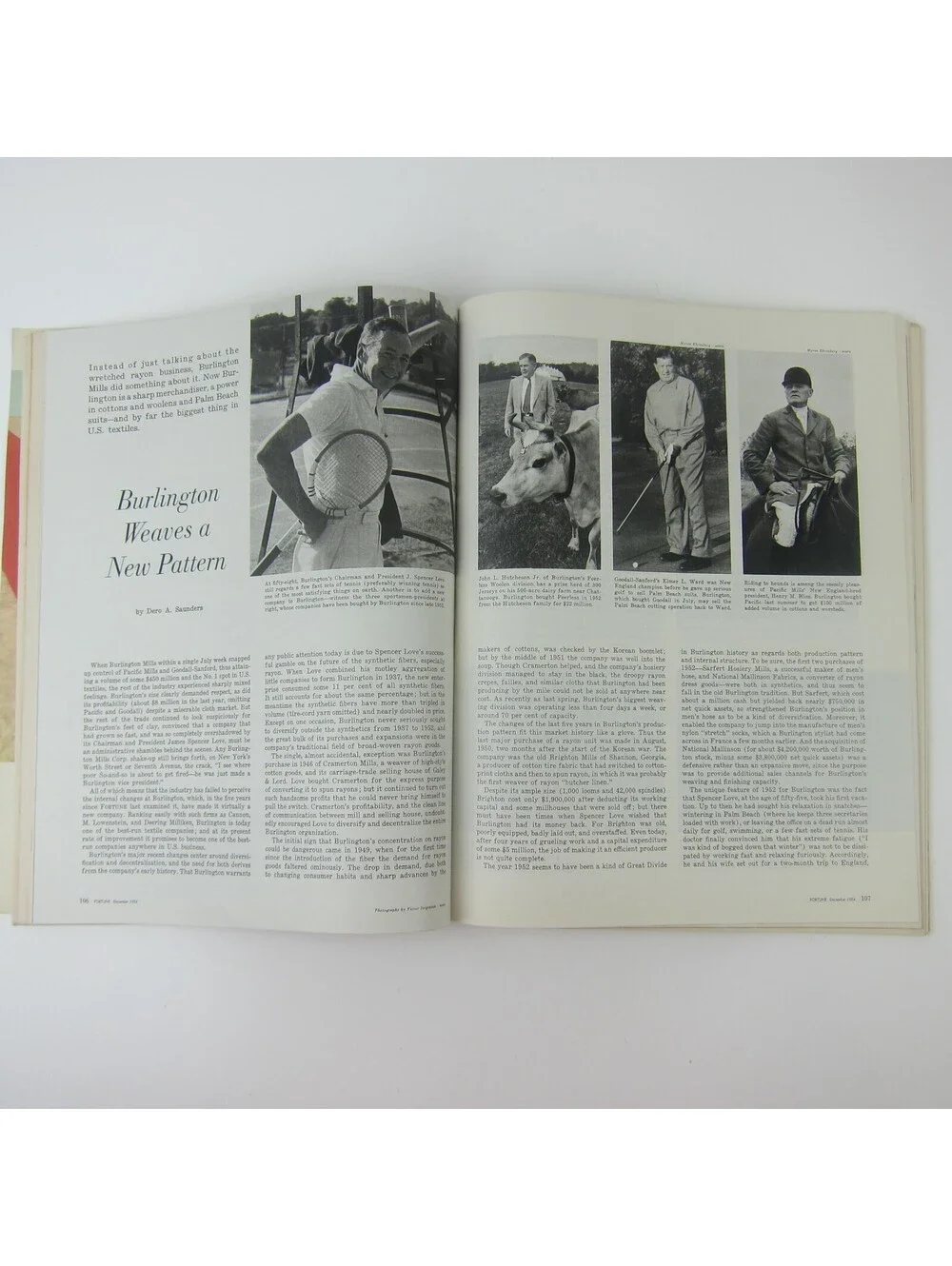 Vintage FORTUNE Magazine December 1954 Wilson Burlington Mills Auto Independents
